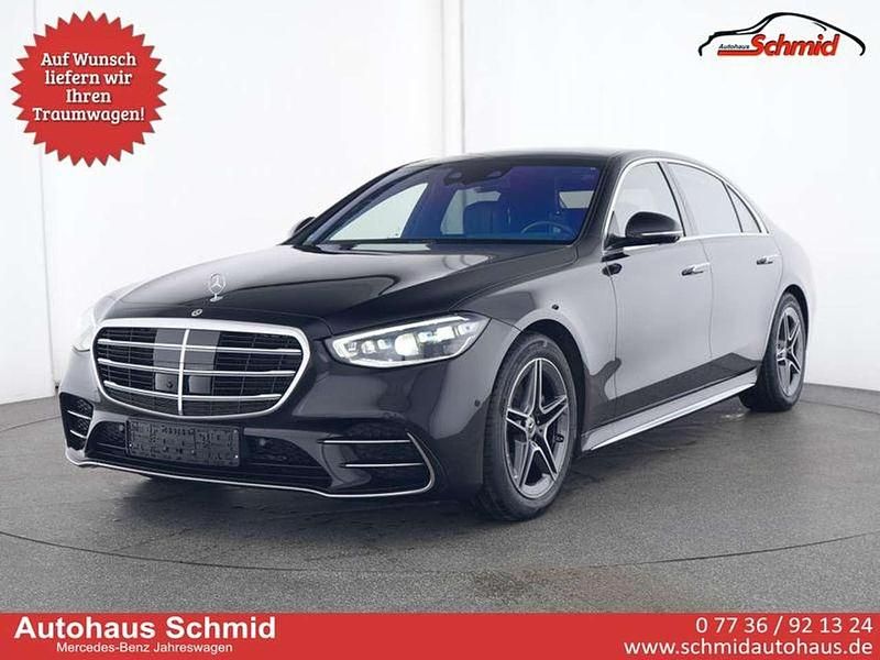 Metalliclack obsidianschwarz Gebraucht 2024 Mercedes S500 AMG line Limousine | 112.890 € - Bild 1/4