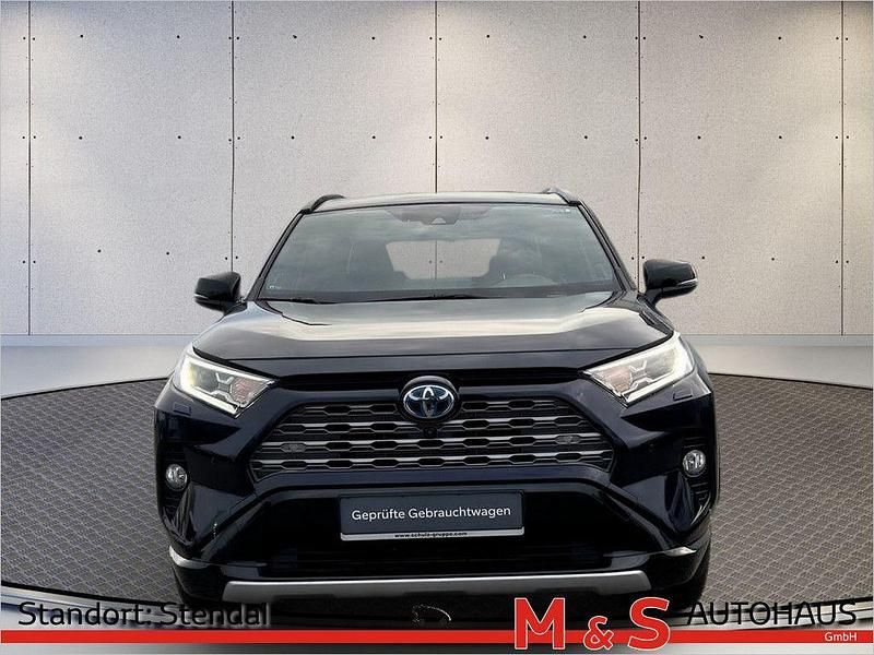 Gebraucht Toyota RAV4 Hybrid Style 222 PS (163 kW) 2020 Nagoyablau metallic / dach schwarz SUV