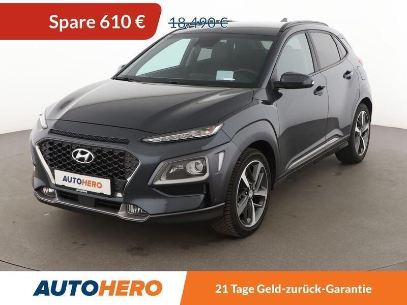 Grau Gebraucht 2020 Hyundai Kona Premium SUV | 17.710 € (Fairer Preis) - Bild 1/3