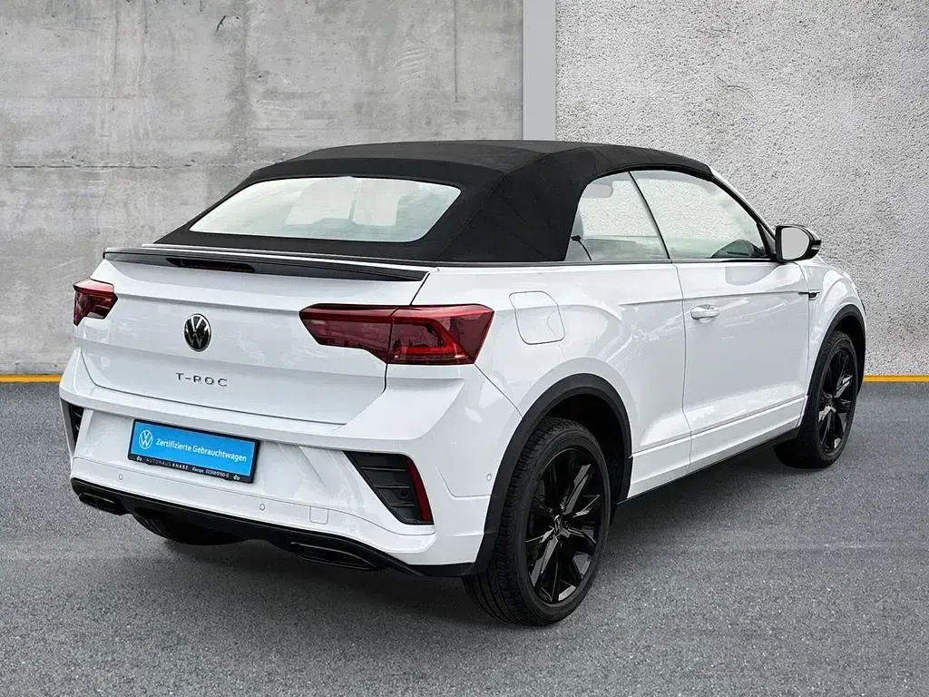 Gebraucht VW T-Roc Cabriolet R-line 150 PS (110 kW) 2023 Weiß Cabrio