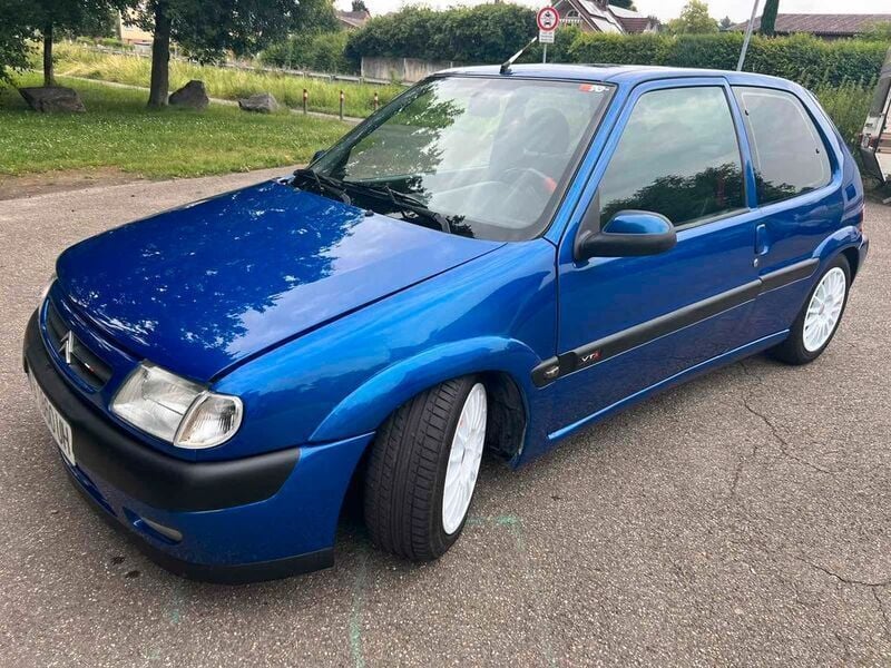 Gebraucht Citroën Saxo 118 PS (86 kW) 1998 Blau Kleinwagen