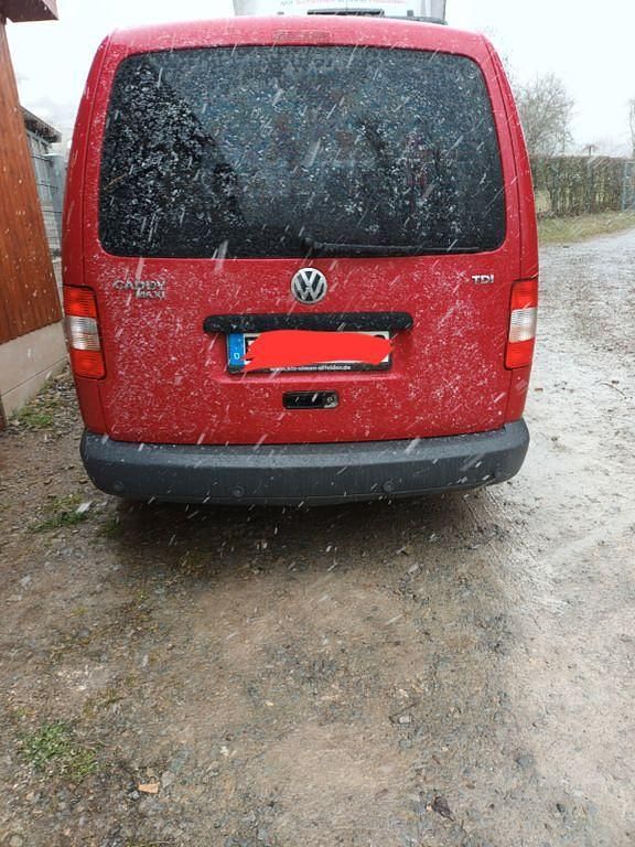Gebraucht VW Caddy Maxi 105 PS (77 kW) 2009 Rot Van / Kleinbus