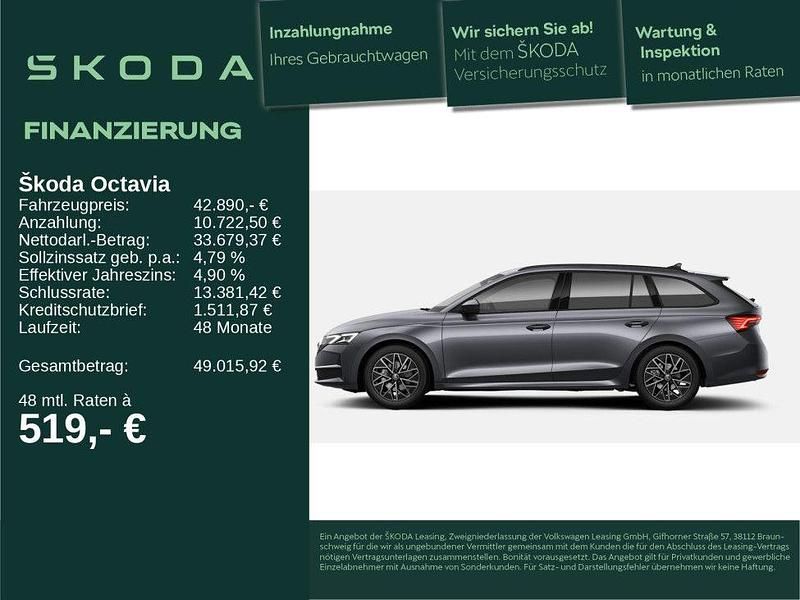 Graphitegrau metallic Neu 2025 Skoda Octavia Tour Kombi | 42.890 € (Teuer) - Bild 1/4