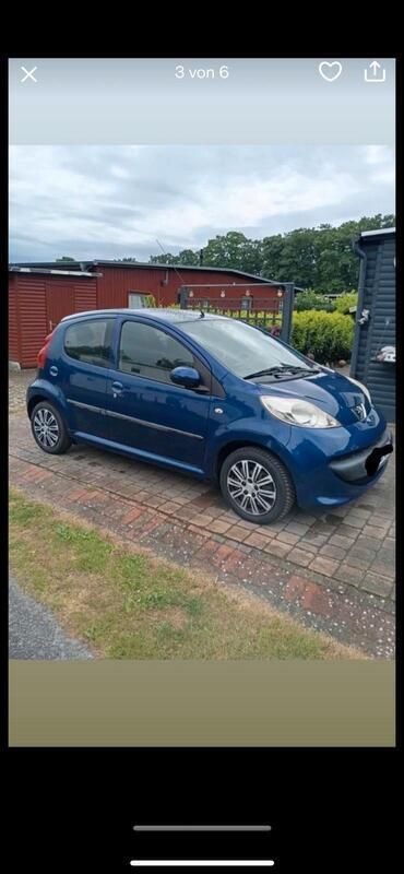 Blau Gebraucht 2008 Peugeot 107 Kleinwagen | 2.300 € (Fairer Preis) - Bild 1/4