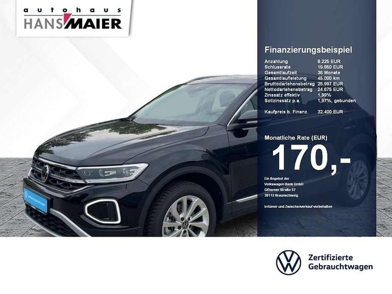Deep black perleffekt Gebraucht 2024 VW T-Roc Style SUV | 32.400 € (Fairer Preis) - Bild 1/2