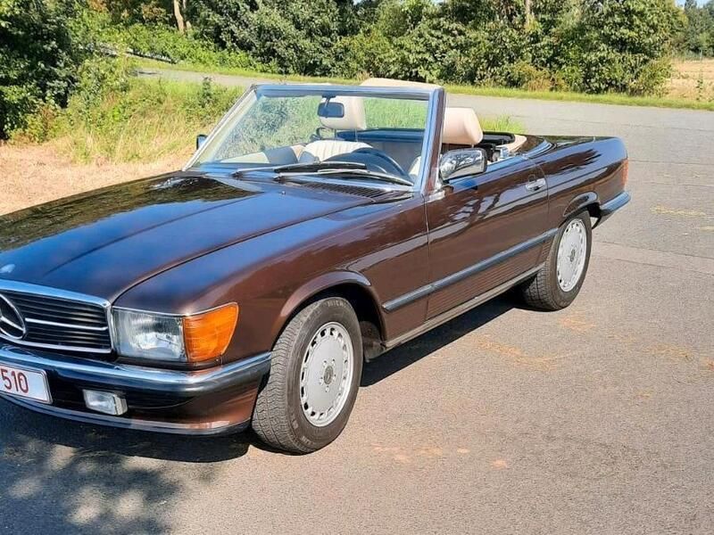 Braun Gebraucht 1986 Mercedes SL300 Cabrio | 52.000 € - Bild 1/4