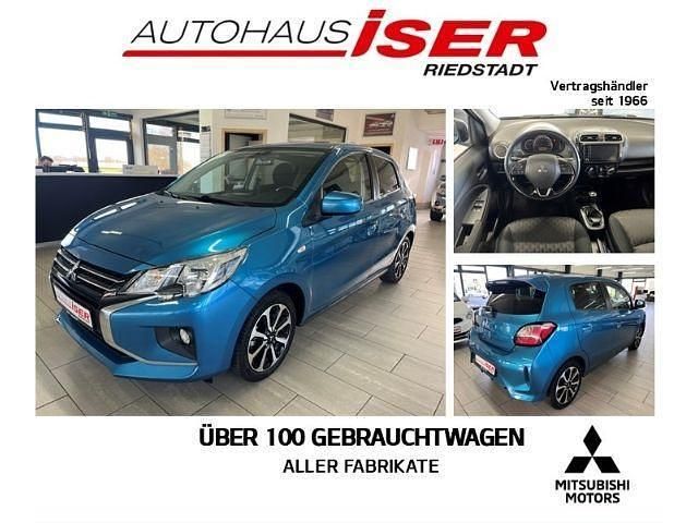 P) (blau Gebraucht 2022 Mitsubishi Space Star Select+ Limousine | 11.490 € (Fairer Preis) - Bild 1/4