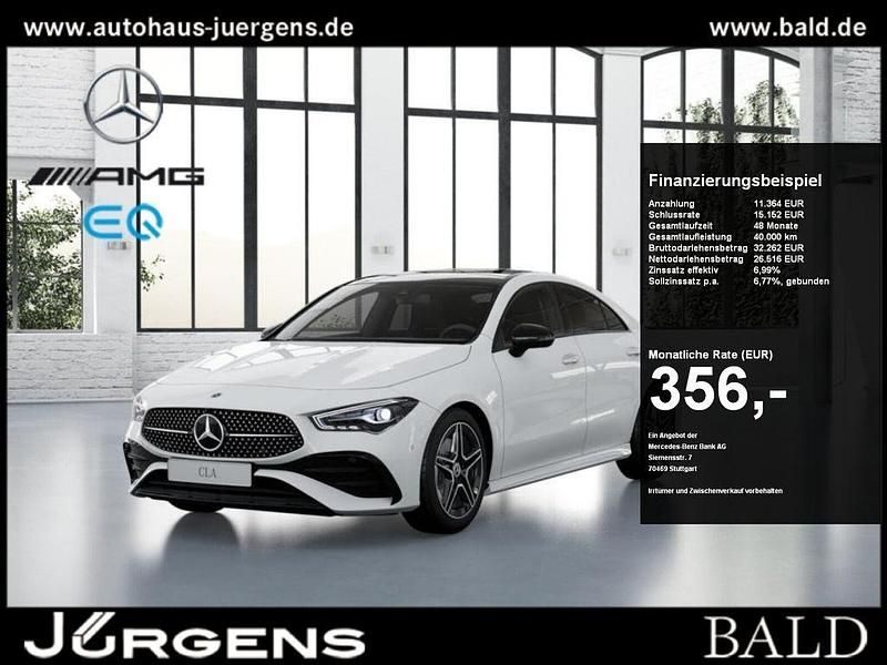 Weiss polarweiß Gebraucht 2024 Mercedes CLA200 AMG Coupé | 37.880 € (Fairer Preis) - Bild 1/3