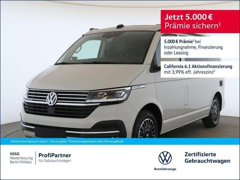 Grau (ascotgrau (grau)) Gebraucht 2023 VW T6.1 California Van | 73.760 € (Etwas zu teuer) - Bild 1/3