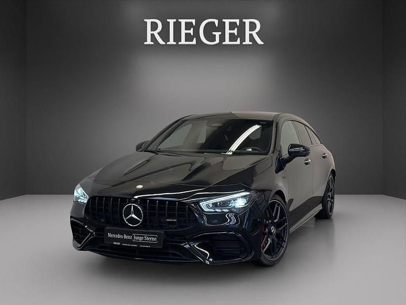 Schwarz Gebraucht 2024 Mercedes CLA45 AMG Shooting Brake AMG Kombi | 58.877 € (Teuer) - Bild 1/4