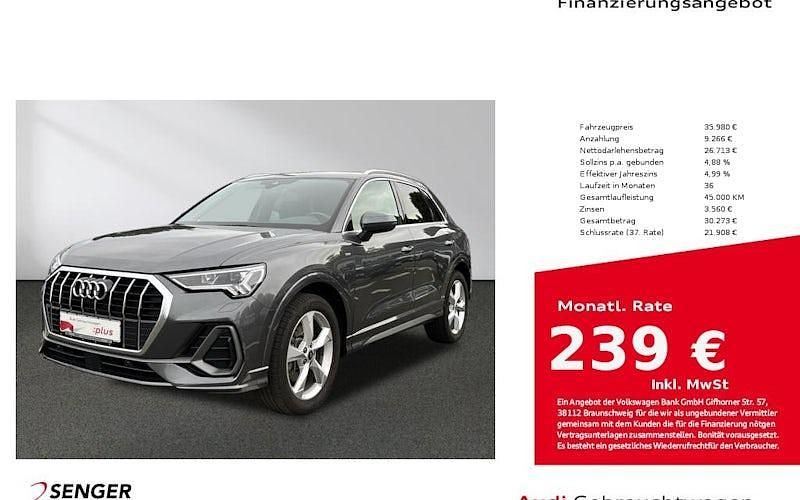 Grau Gebraucht 2022 Audi Q3 Business SUV | 35.980 € (Fairer Preis) - Bild 1/4