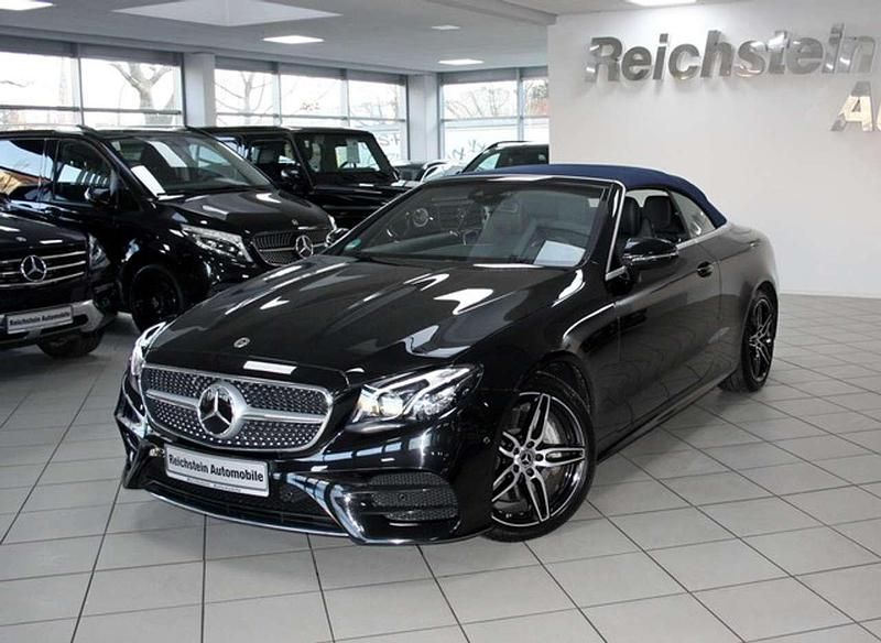 Gebraucht Mercedes E300 AMG 258 PS (189 kW) 2020 Obsidianschwarz (metallic) Cabrio