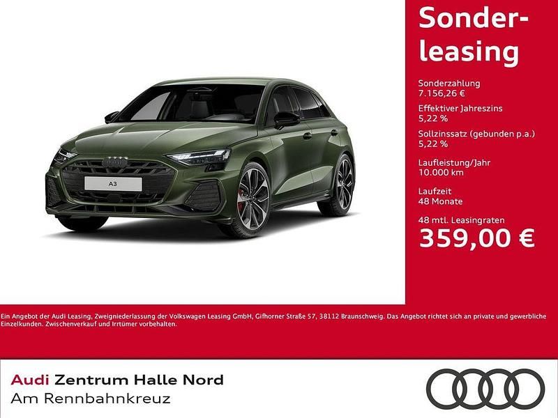 Neu Audi A3 S-Line 150 PS (110 kW) 2025 Distriktgrün metallic Kombi