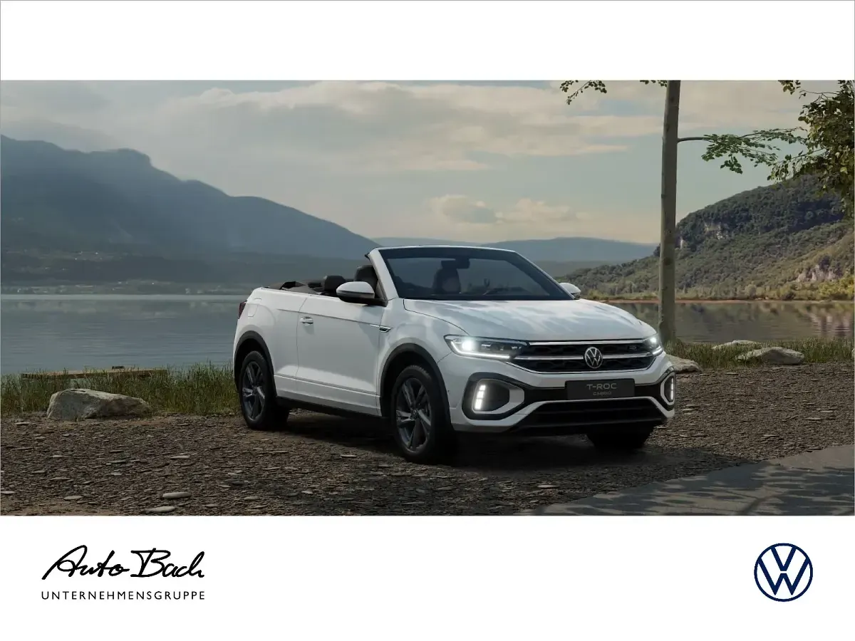 Neu VW T-Roc Cabriolet R-line 150 PS (110 kW) 2026 Pure white uni schwarz Cabrio