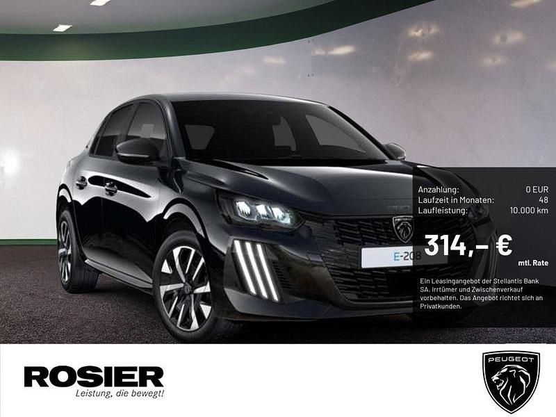 Schwarz Neu 2025 Peugeot e-208 Business-Line Kleinwagen | 36.987 € - Bild 1/4
