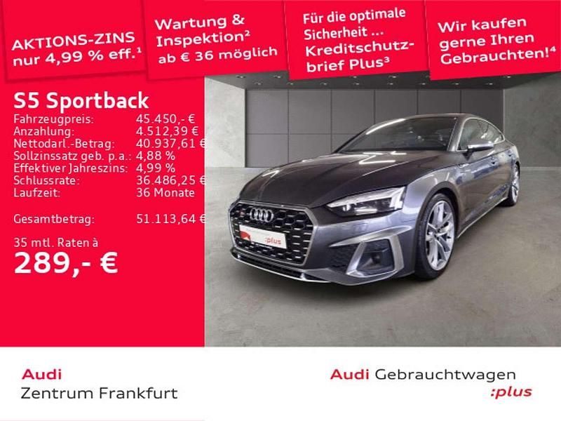 Daytonagrau perleffekt Gebraucht 2023 Audi S5 Limousine | 45.450 € (Fairer Preis) - Bild 1/3