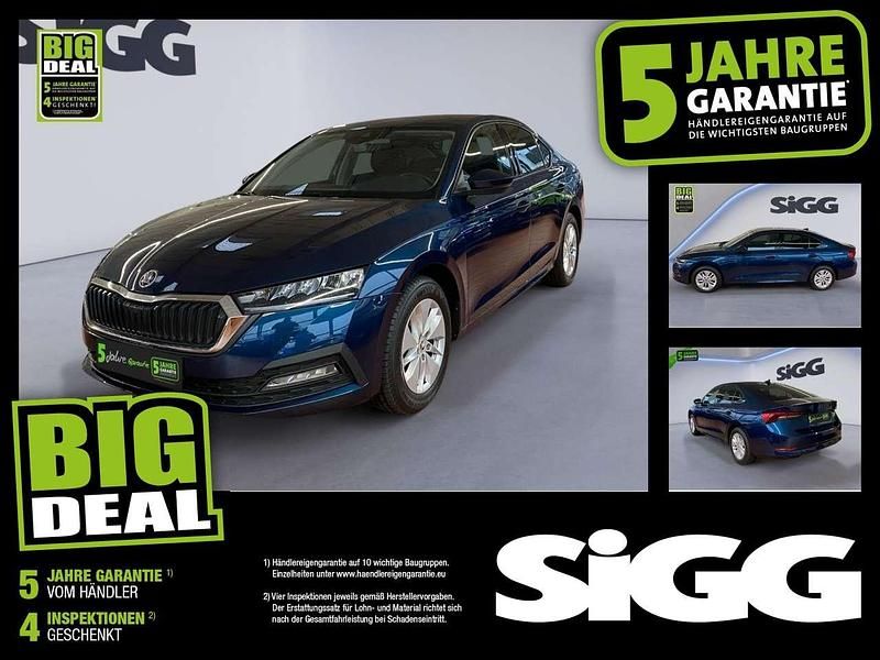Lavablau metallic Gebraucht 2022 Skoda Octavia G-TEC Ambition Limousine | 19.980 € (Guter Preis) - Bild 1/4
