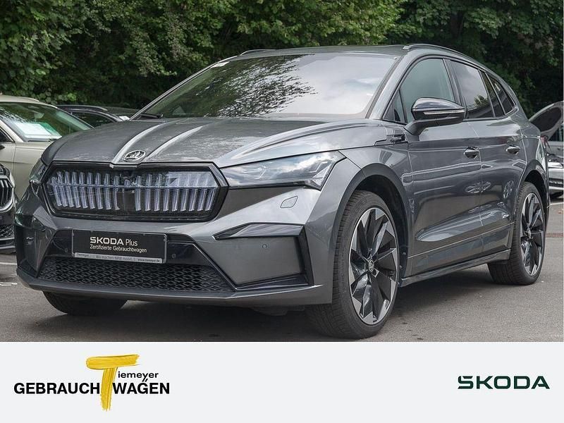 Graphitegrau metallic Gebraucht 2023 Skoda Enyaq iV SportLine SUV | 41.380 € (Teuer) - Bild 1/4