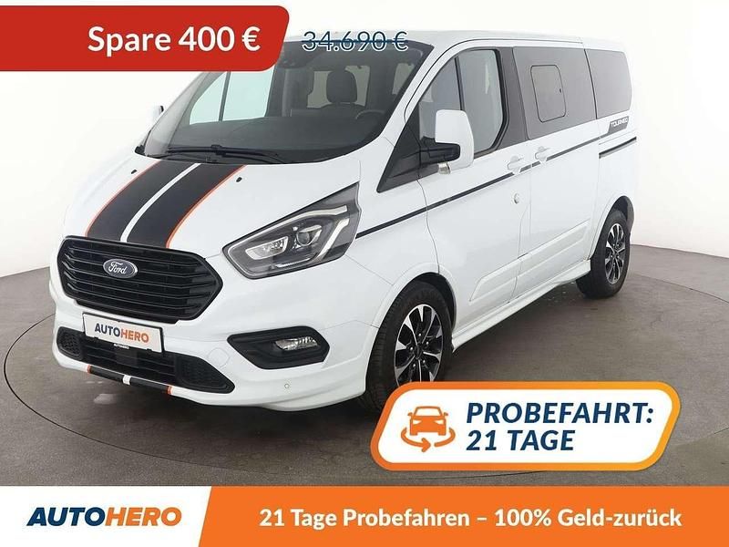 Weiß Gebraucht 2019 Ford Tourneo Custom Sport | 34.290 € (Etwas zu teuer) - Bild 1/3