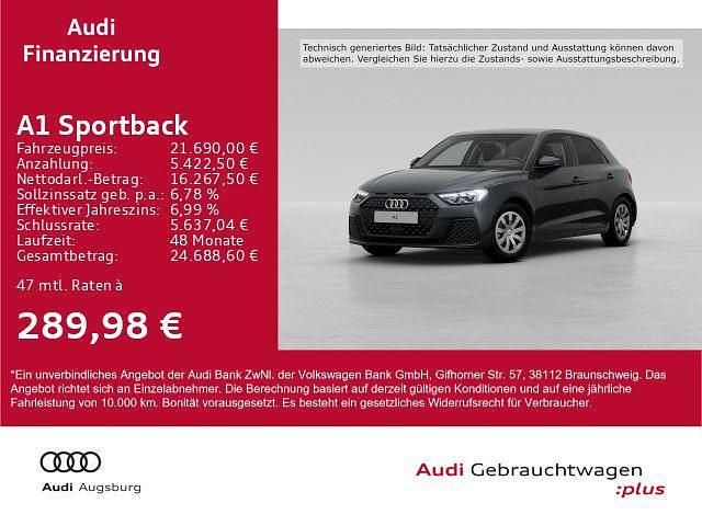 Manhattangrau metallic Gebraucht 2022 Audi A1 Sportback Kleinwagen | 21.690 € (Fairer Preis) - Bild 1/4