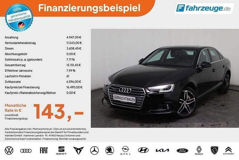 Gebraucht Audi A4 Sport 252 PS (185 kW) 2016 Schwarz Limousine