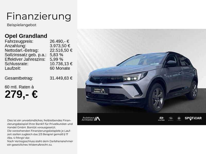 Gebraucht Opel Grandland X Ultimate 131 PS (96 kW) 2024 Grau SUV