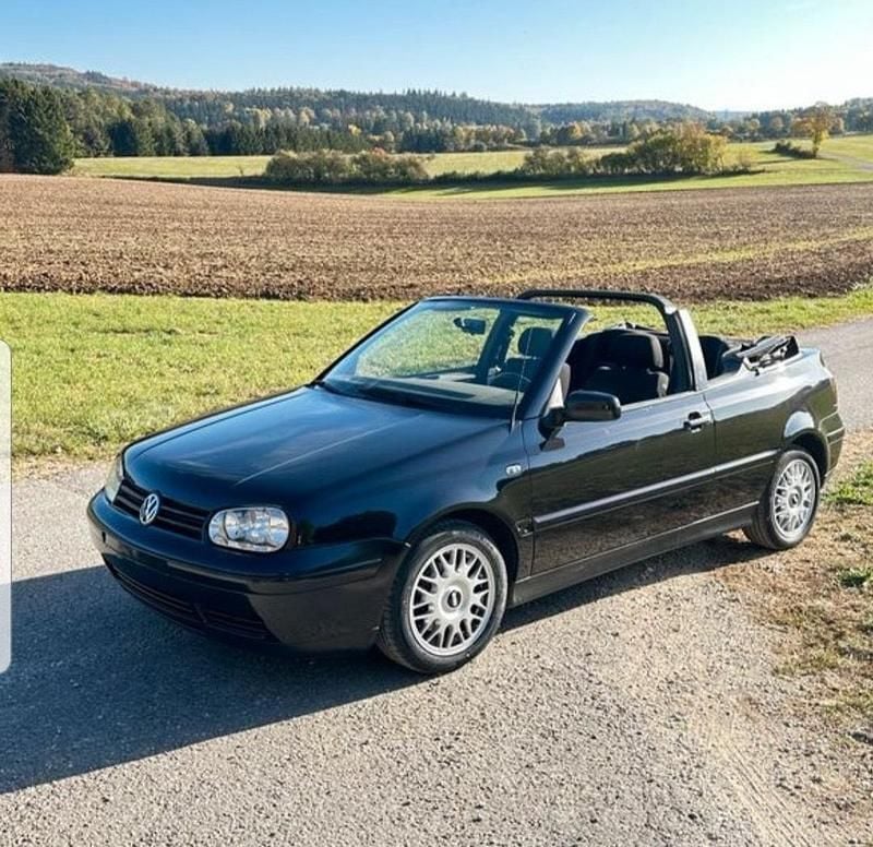 Schwarz Gebraucht 1999 VW Golf Cabriolet Cabrio | 2.300 € (Fairer Preis) - Bild 1/4