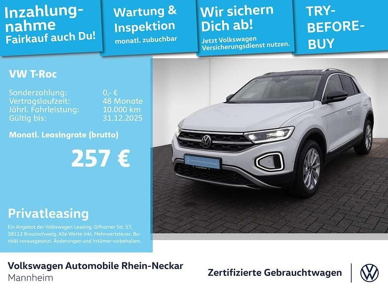 Pure white Gebraucht 2025 VW T-Roc Style SUV | 26.999 € (Guter Preis) - Bild 1/3