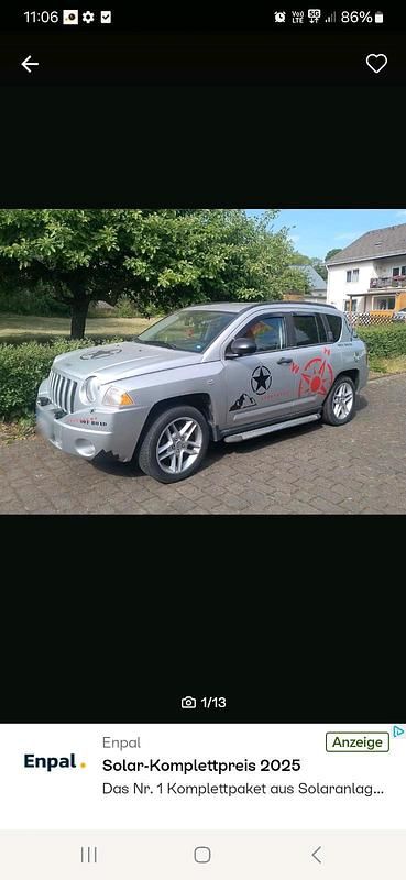Gebraucht Jeep Compass 170 PS (125 kW) 2008 Silber SUV