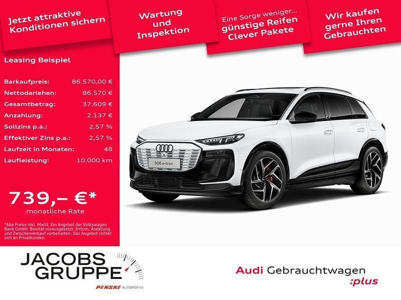 Gletscherweiß metallic Gebraucht 2025 Audi SQ6 e-tron Ambiente SUV | 86.570 € (Fairer Preis) - Bild 1/4