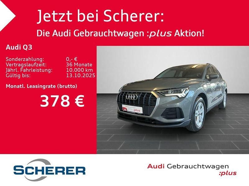 Chronosgrau metallic (metallic) Gebraucht 2024 Audi Q3 Basis SUV | 38.490 € (Fairer Preis) - Bild 1/4