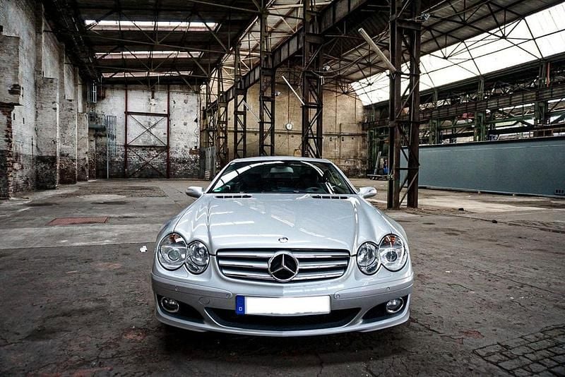 Silber Gebraucht 2007 Mercedes SL350 Cabrio | 21.900 € (Fairer Preis) - Bild 1/4