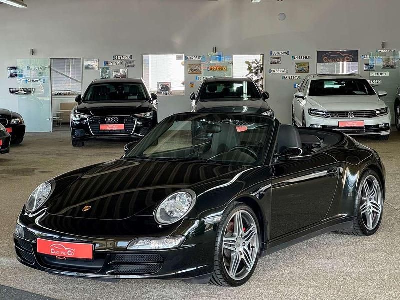Dunkelolive Gebraucht 2008 Porsche 911 Carrera 4S Cabriolet Cabrio | 62.997 € (Fairer Preis) - Bild 1/4