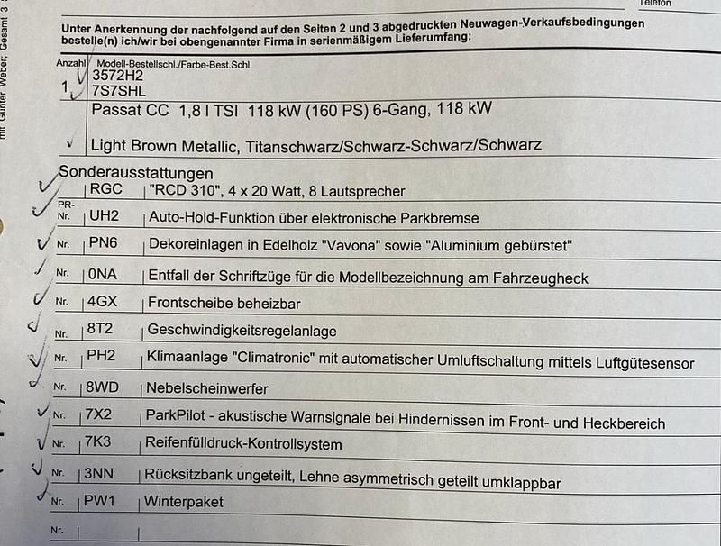 Gebraucht VW Passat 160 PS (117 kW) 2009 Gold Coupé