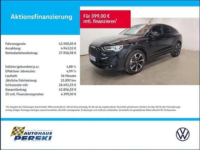 Schwarz Gebraucht 2024 Audi Q3 Sportback S-Line SUV | 42.900 € (Fairer Preis) - Bild 1/4
