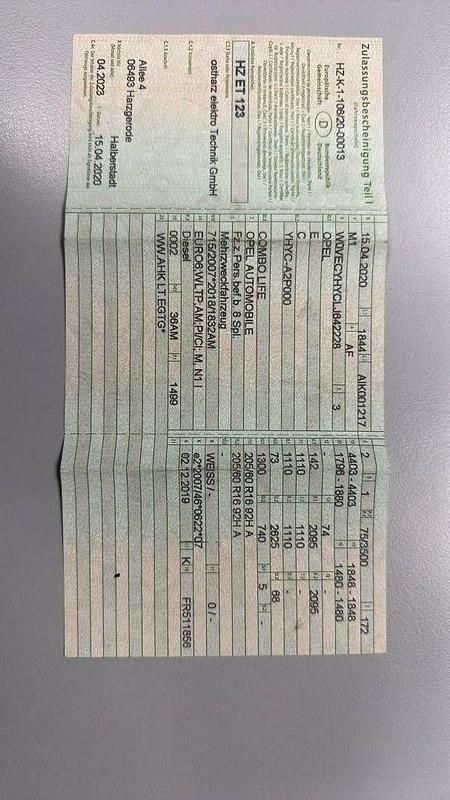 Gebraucht Opel Combo Life S 102 PS (75 kW) 2020 Weiß Kombi