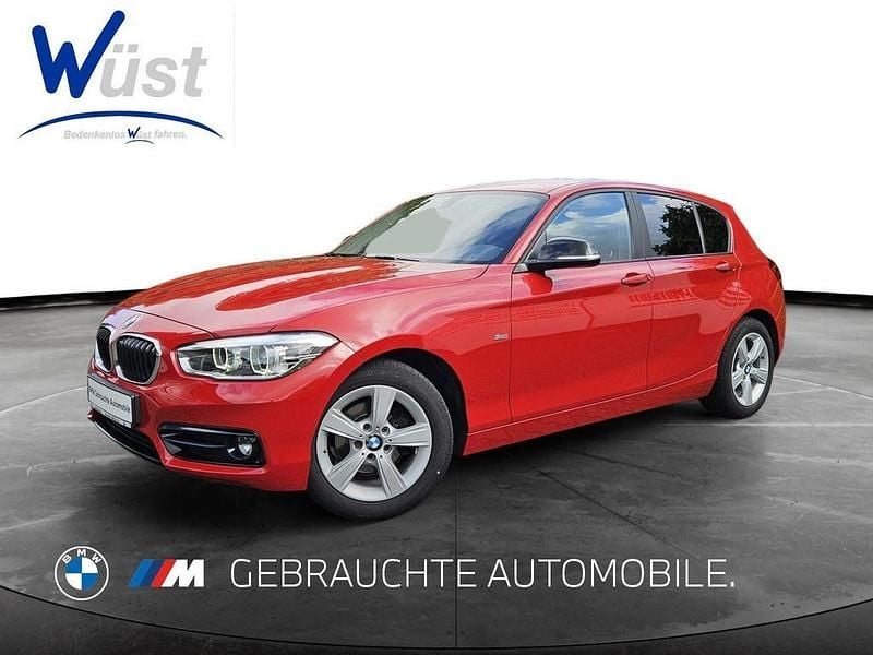 Rot Gebraucht 2018 BMW 116 Sport Line Kleinwagen | 14.470 € (Fairer Preis) - Bild 1/4