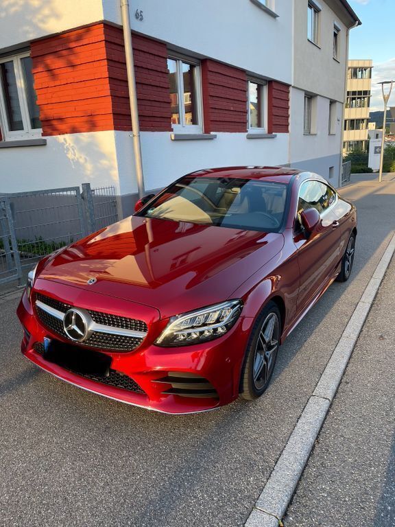 Rot Gebraucht 2020 Mercedes C220 Coupé | 27.000 € (Superpreis) - Bild 1/4