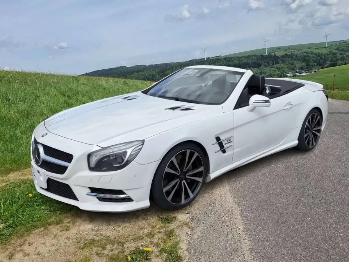Gebraucht Mercedes SL350 AMG 306 PS (225 kW) 2012 Weiß Cabrio