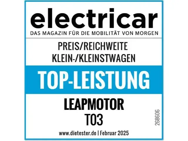 Neu Leapmotor T03 69 kW (95 PS) 2026 Light white Kleinwagen
