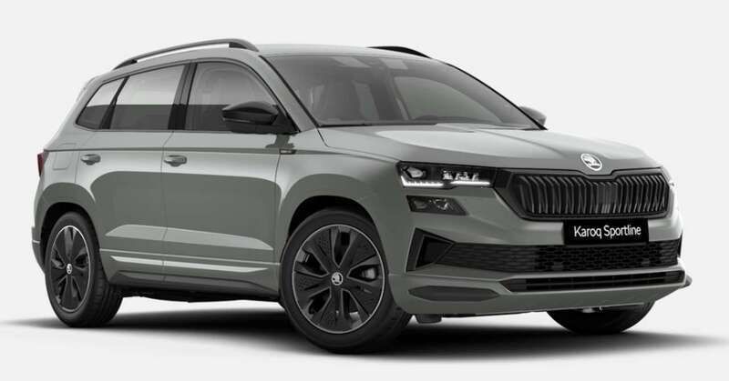 Grau (stahlgrau) Neu 2025 Skoda Karoq SportLine SUV | 38.850 € (Guter Preis) - Bild 1/3