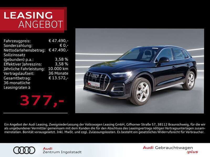 Mythosschwarz metallic Gebraucht 2024 Audi Q5 Ambiente SUV | 47.490 € (Fairer Preis) - Bild 1/3