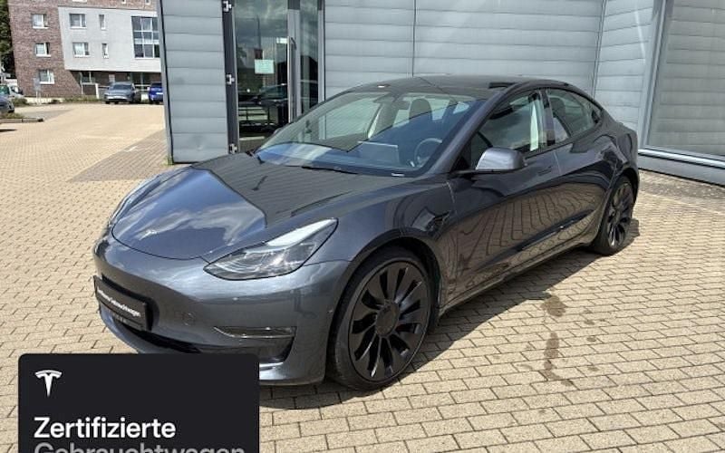 Silber Gebraucht 2021 Tesla Model 3 Performance Limousine | 32.200 € (Fairer Preis) - Bild 1/4