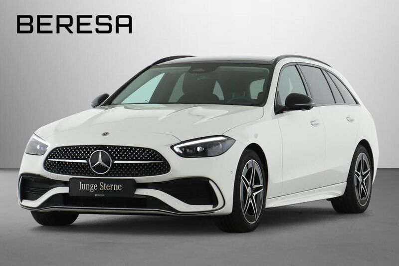 Polarweiß Gebraucht 2024 Mercedes C220 AMG Kombi | 43.435 € (Fairer Preis) - Bild 1/4