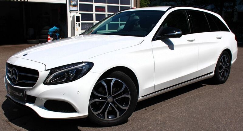 Weiß Gebraucht 2015 Mercedes C220 Avantgarde Limousine | 17.900 € (Guter Preis) - Bild 1/4