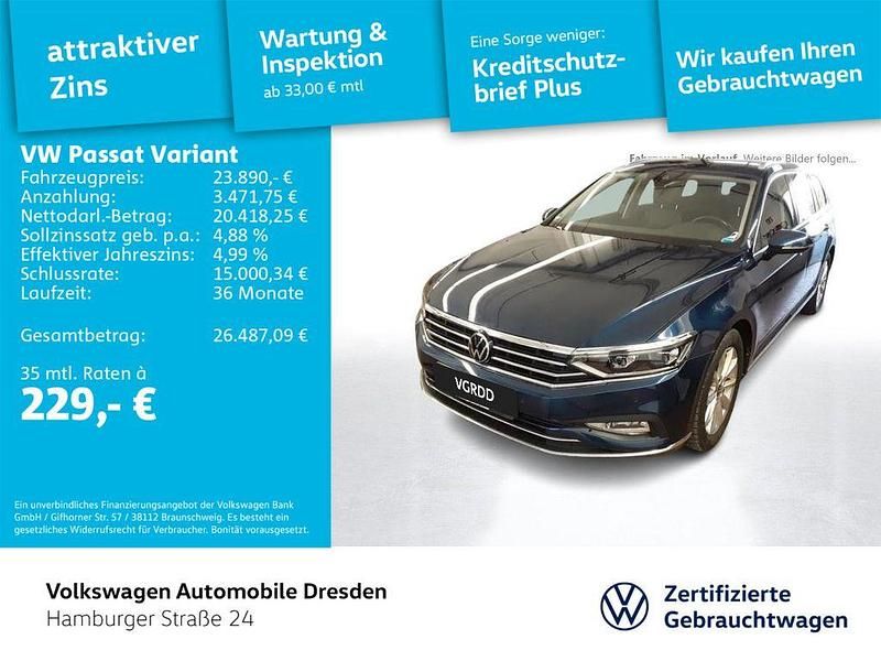 Gebraucht VW Passat Elegance 150 PS (110 kW) 2021 Blau Kombi
