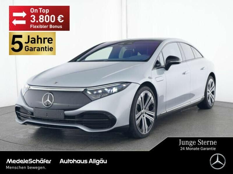 Lack hightechsilber (metallic) Gebraucht 2022 Mercedes EQS580 Limousine | 69.769 € (Guter Preis) - Bild 1/4