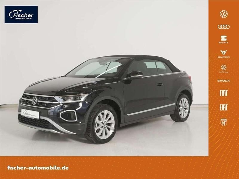 Schwarz Gebraucht 2024 VW T-Roc Cabriolet Style Cabrio | 31.480 € (Guter Preis) - Bild 1/2