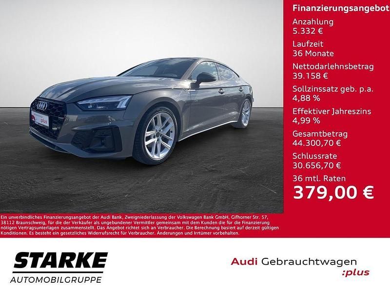 Chronosgrau metallic Gebraucht 2024 Audi A5 Sportback S-Line Limousine | 44.390 € (Fairer Preis) - Bild 1/4