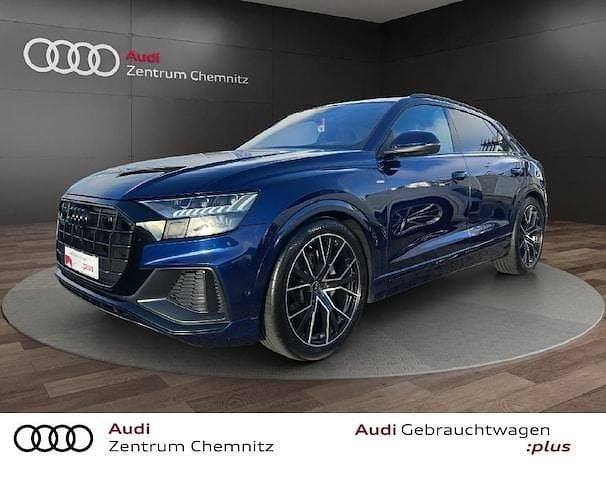 Navarrablau metallic Gebraucht 2023 Audi Q8 Ambiente SUV | 69.990 € (Fairer Preis) - Bild 1/4